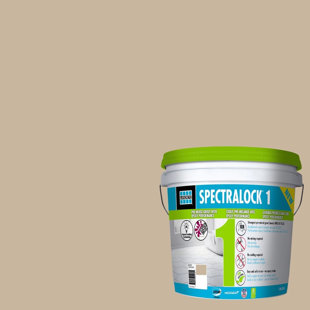 Laticrete Spectralock One Premixed grout 61 Parchment 1 gal (3161