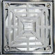 Hydro Ban Bride de collage en PVC, grille en acier inoxydable poli 4" x 4"