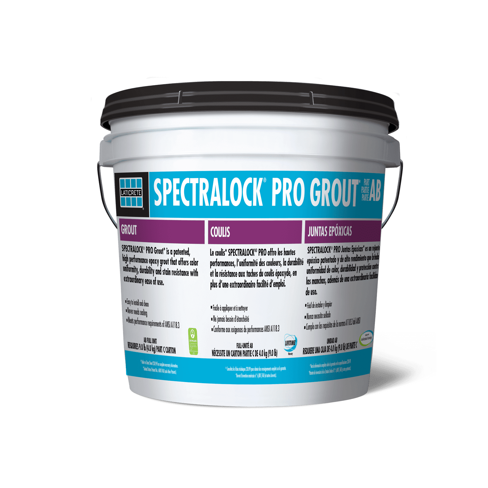 Laticrete Spectralock Pro Premium Grout Full Kit Translucent (S-218P1 ...