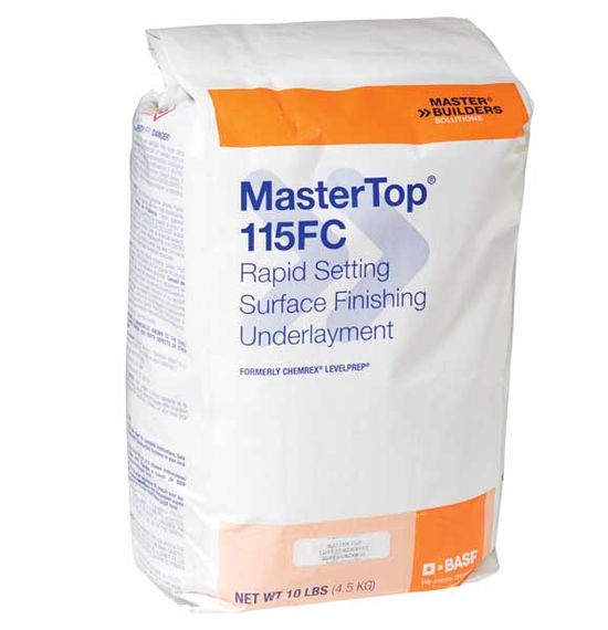 Rapid-Setting Surface Finishing Underlayment MasterTop 115FC 10 lb