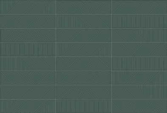 Tuiles murales Geometra Emerald Lustré Maze 3" x 12"