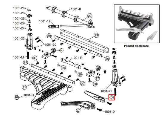 Guide de coupe tuile pour no. 008