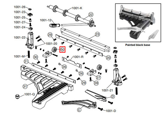 Roller Wheel and Screws for no. 008