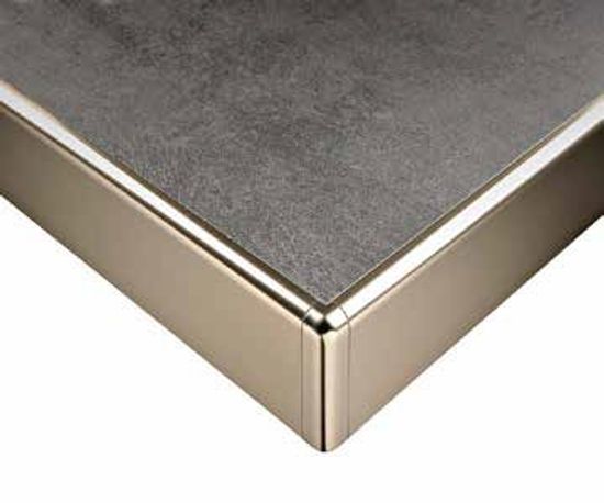 Profilé de bordure Protop aluminium chrome poli 12.5 mm
