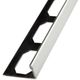 LS5 L-Shape Edge Profile Brushed Stainless Steel (V2) 3/16" (5 mm) x 8' 2-1/2"