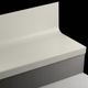 Angle Fit Rubber Stair Tread Raised Round #21 Platinum with Insert 60"
