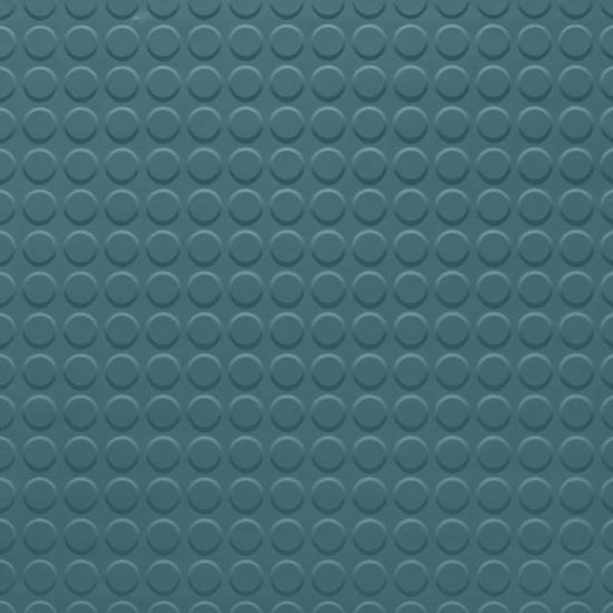 Rubber Tile Solid Color Rubber Raised Round #VM5 Dream Teal 24" x 24"