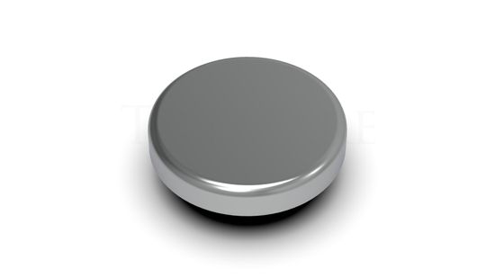 Contemporary Cap Stainless Steel Polished Chrome