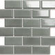 Mosaic Castle Pewter Glossy 12" x 12"