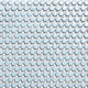 Mosaic Penny Round Porcelain Blue Glossy 12" x 12"