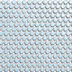 Mosaïque Penny Round Porcelain Blue Lustré 12" x 12"