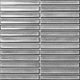 Mosaic Concave Border Weathered Grey Glossy 12" x 12"