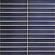 Mosaic Concave Border Ink Black Glossy 12" x 12"