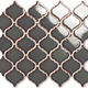 Mosaic Small Lantern Brown Glossy 10" x 12"