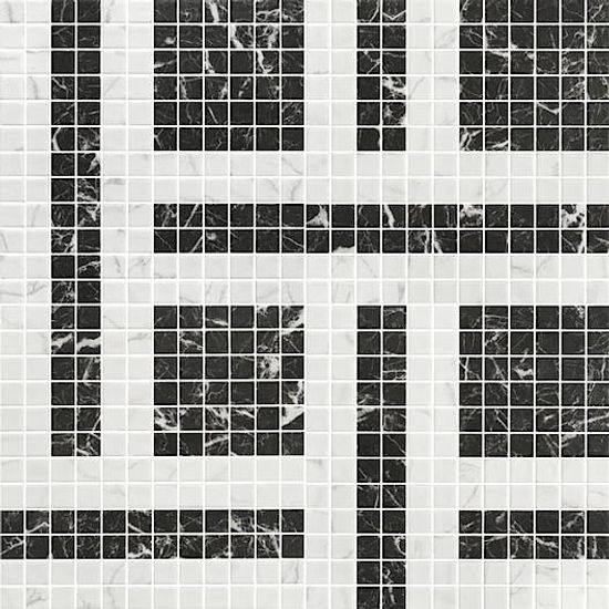 Mosaïque Geo Pattern Square Pattern 19 Mat 12-1/2" x 12-1/2"