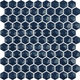 Mosaic Edna Hexagon Dark Blue Glossy 12" x 12"