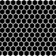 Mosaic Basic Hexagon/Octagon Black Satin 12" x 12"