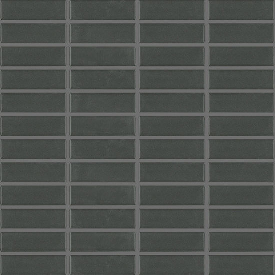 Mosaïque Basic Charcoal Grey Satiné 12" x 12"