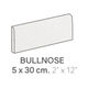Bullnose Plain Techno Special White Matte 2" x 12"