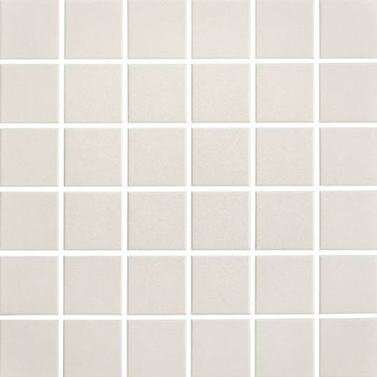 Mosaic Plain Techno White Square Matte 12" x 12"