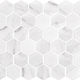 Mosaïque Miki - InkJet Mosaics Carrara White Mat 11" x 13"