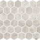 Mosaïque Miki - InkJet Mosaics Light Grey Mat 11" x 13"