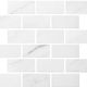 Mosaïque Miki - InkJet Mosaics Carrara White Mat 11" x 12"