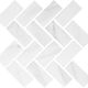 Mosaic Miki - InkJet Mosaics Carrara White Matte 11" x 11"