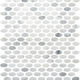 Mosaïque Oval Bianco Carrara Poli 12" x 12" (5 pi²/boîte)