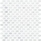 Mosaïque Oval Oriental White Poli 12" x 12"