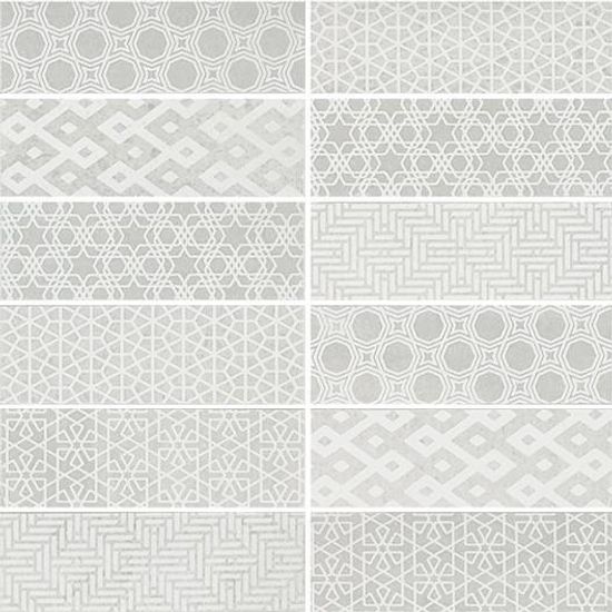 Mosaic Seamless White Polished 12" x 12"