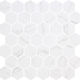 Mosaic Hex XL Ecostone Venato White Matte 12" x 12"