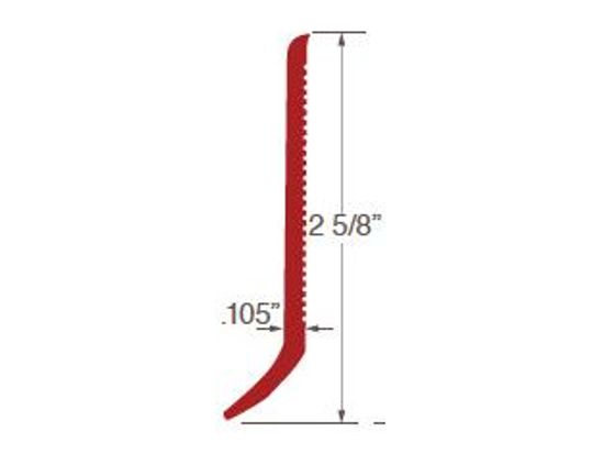 Coved Wall Base #47 Red 1/8" x 2-5/8" x 100'