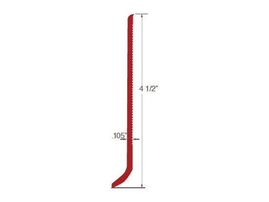 Coved Wall Base #47 Red 1/8" x 4-1/2" x 100'