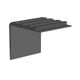 Carpet Stair Nose Vinyl Economy with 3/16" (4.8 mm) Carpet Insert #57 Linen - 2" (50.8 mm) x 2-1/4" x 12'