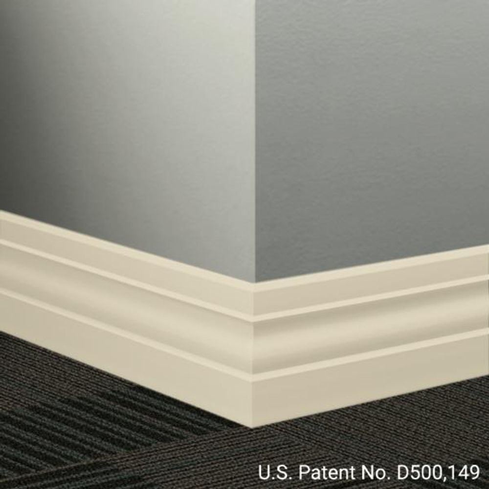 Johnsonite Millwork Contoured Wall Base #79 Bone White Ambassador 4