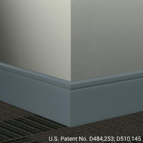 Johnsonite Millwork Contoured Wall Base 92 Blue Lagoon Reveal 41/4