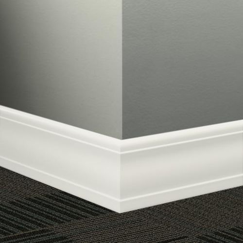 Johnsonite Millwork Contoured Wall Base 08 Icicle Silhouette 4" x 8