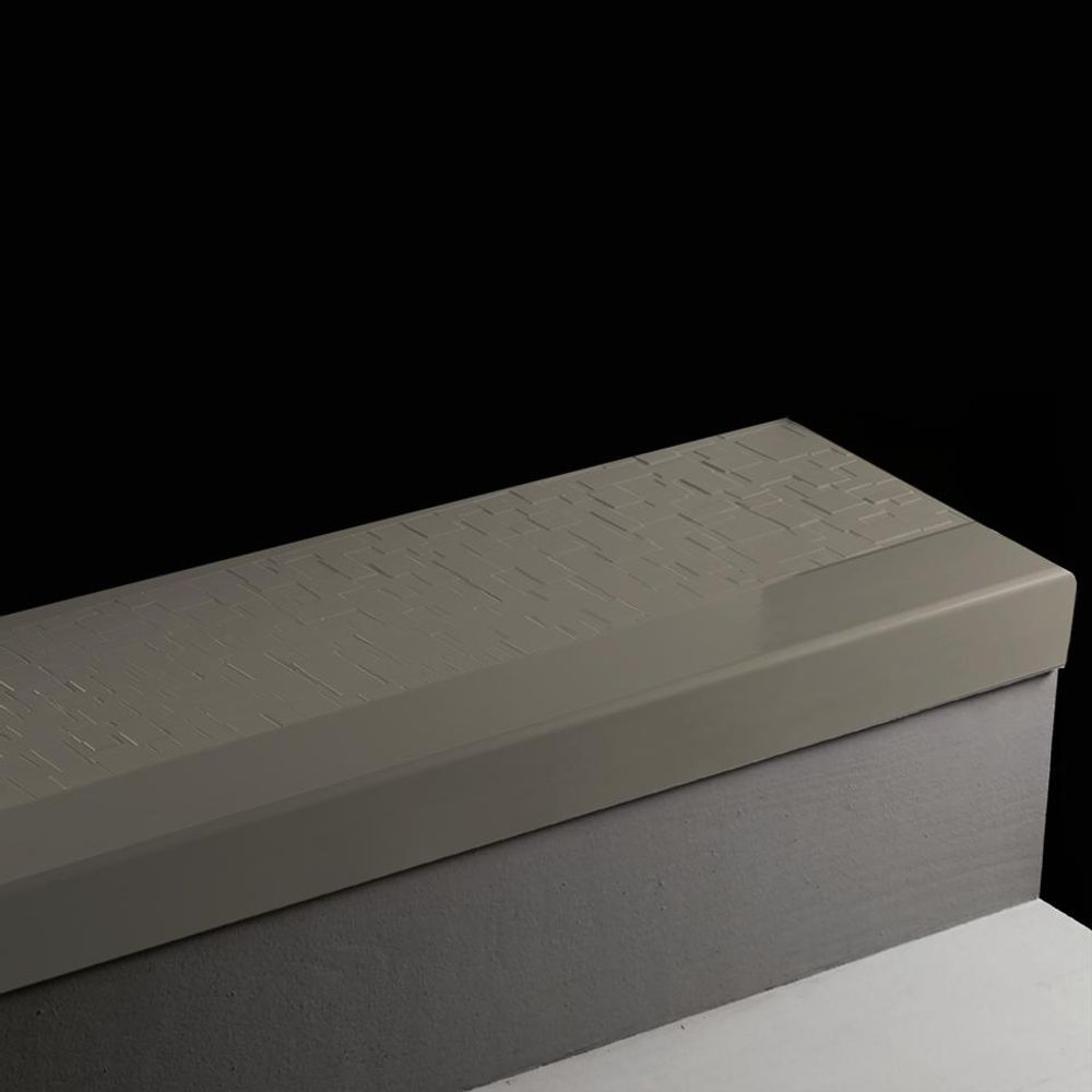 Johnsonite Angle Fit Rubber Stair Tread Cubis 20 Charcoal with Grit tape 3.5' (401744006