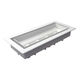 Framed Floor Vent Lite Satin White 3" x 10"