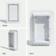 Trappe de ventilation murale encastrée Lite Blanc satiné 4" x 10"