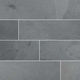 Floor Tiles Montauk Black Gauged 6" x 24"