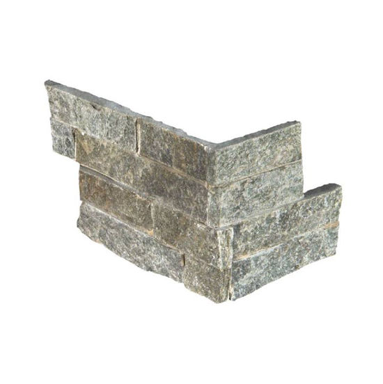 Wall Tiles RockMount Sage Green Splitface Corner 6" x 18"