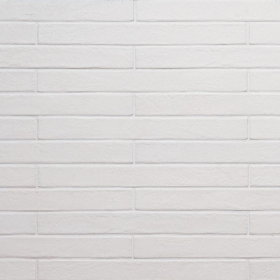 Wall Tiles Brickstone White Matte 2" x 18"