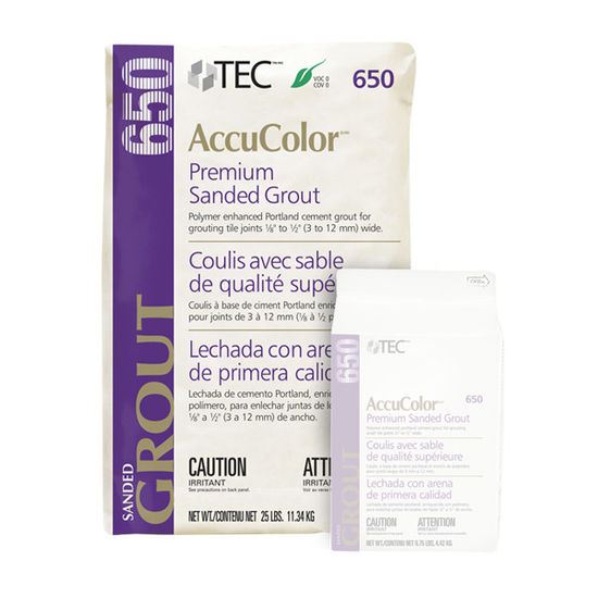 AccuColor Premium Sanded Grout #910 Bright White 25 lb
