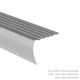 Drop Stair Nosing Aluminum Metal Decor Dark Oak 1 1/8" x 12'
