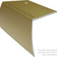 Drop Stair Nosing Aluminum Hammered Gold Anodized 2" x 12'