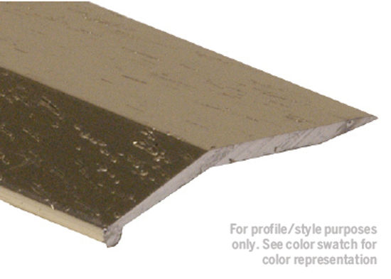 Barre biseautée en aluminium résidentielle chêne foncé metal decor 1-1/2" x 12'