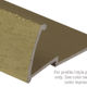 Moulure à tapis à usages multiples en aluminium - Argent martelé - 19 mm (3/4") x 3.7 m (12')