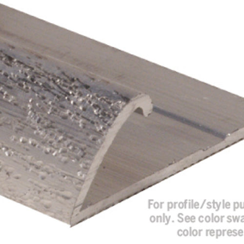 M-D PRO - Moulure d'aluminium en J pour LVT/LVP, Titane satiné 1/8